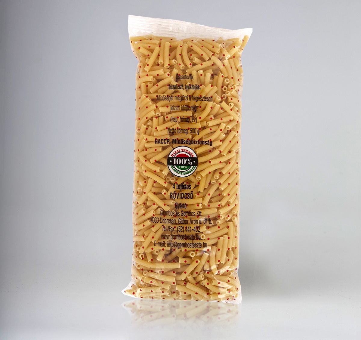 4 tojásos rövidcső 500g